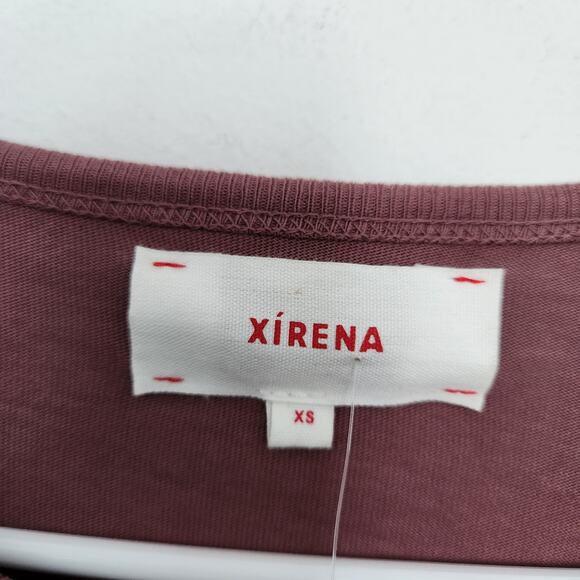 XÍRENA Wiley Long Sleeve Gathered Maxi Dress XS In Dark Rose Minimalist Fall - Picture 3 of 8